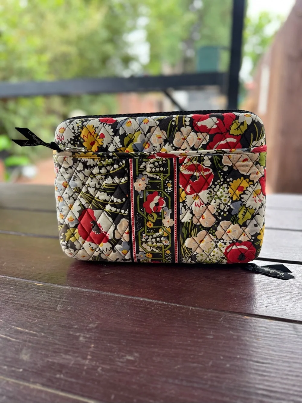 Vera Bradley Hard Case Quilted Floral Organizer or Small IPad Holder
